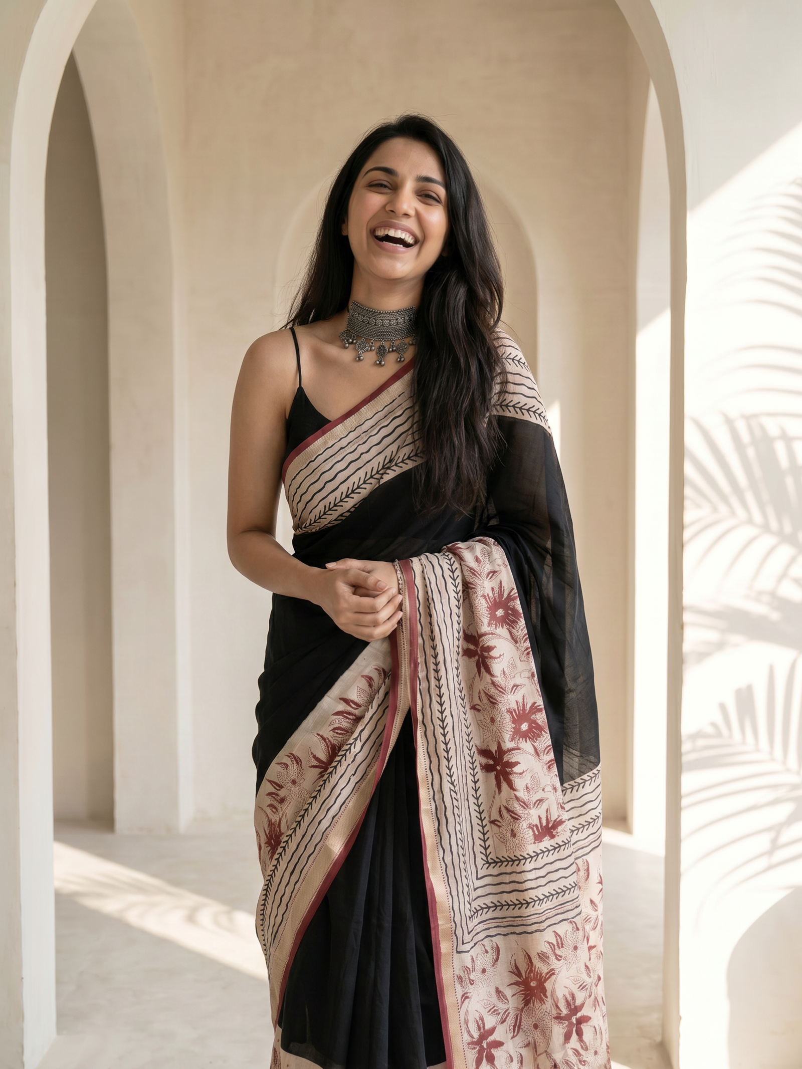 Noor Maheshwari Cotton Silk saree