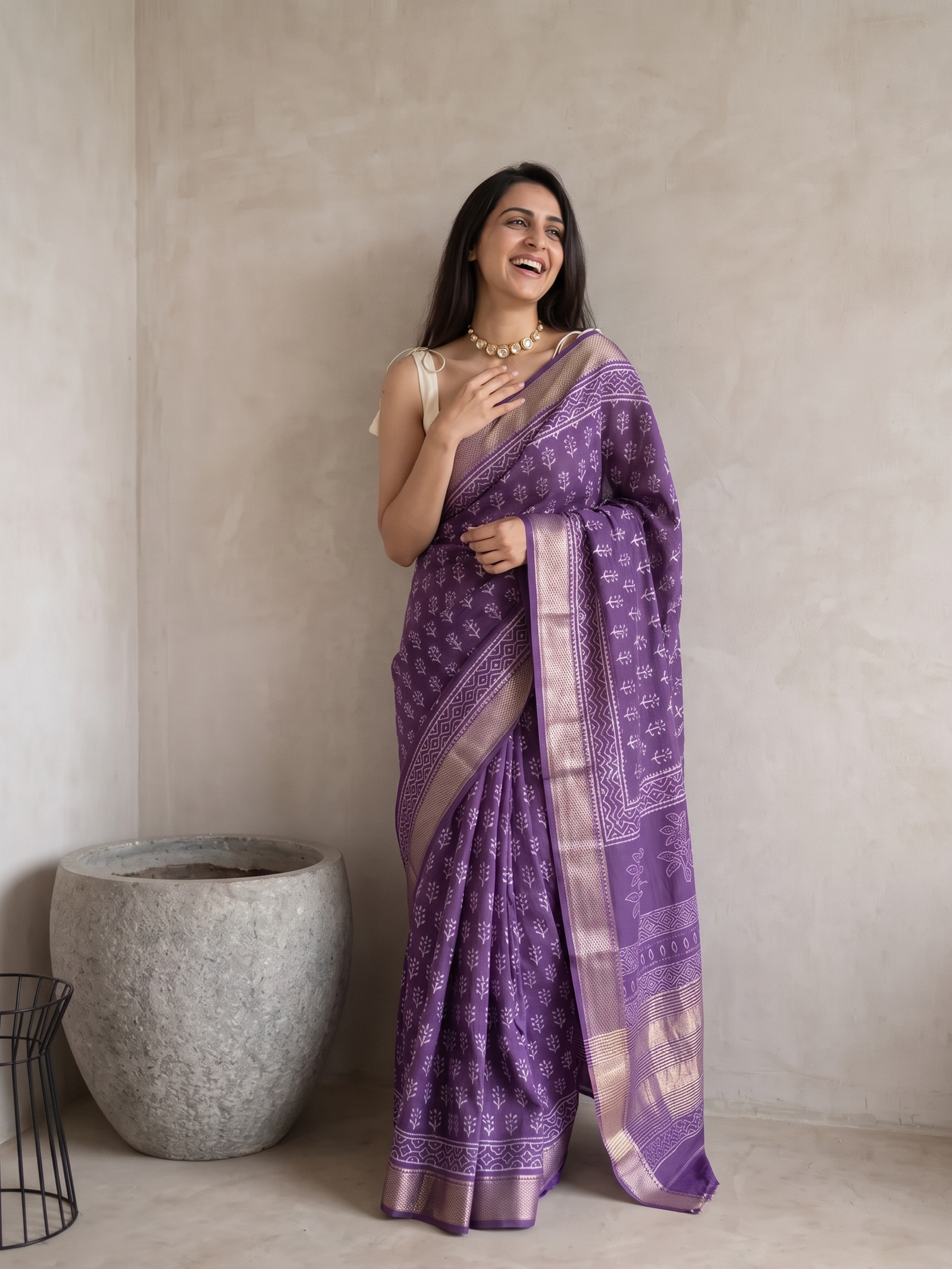 Ratnapriya Maheshwari Cotton Silk Saree