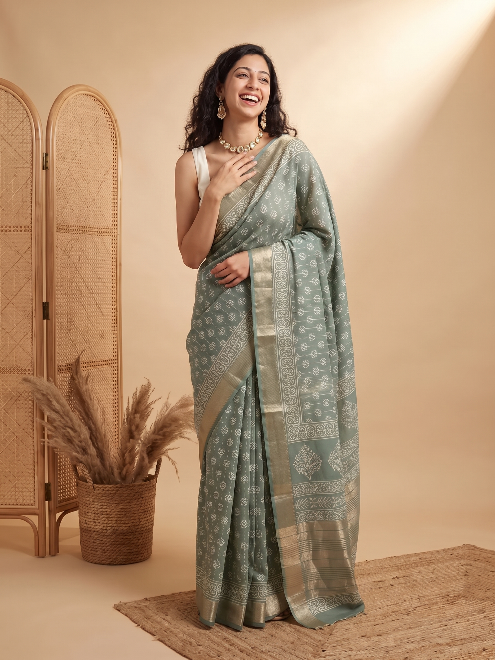 Hiranyaa Maheshwari Cotton Silk saree