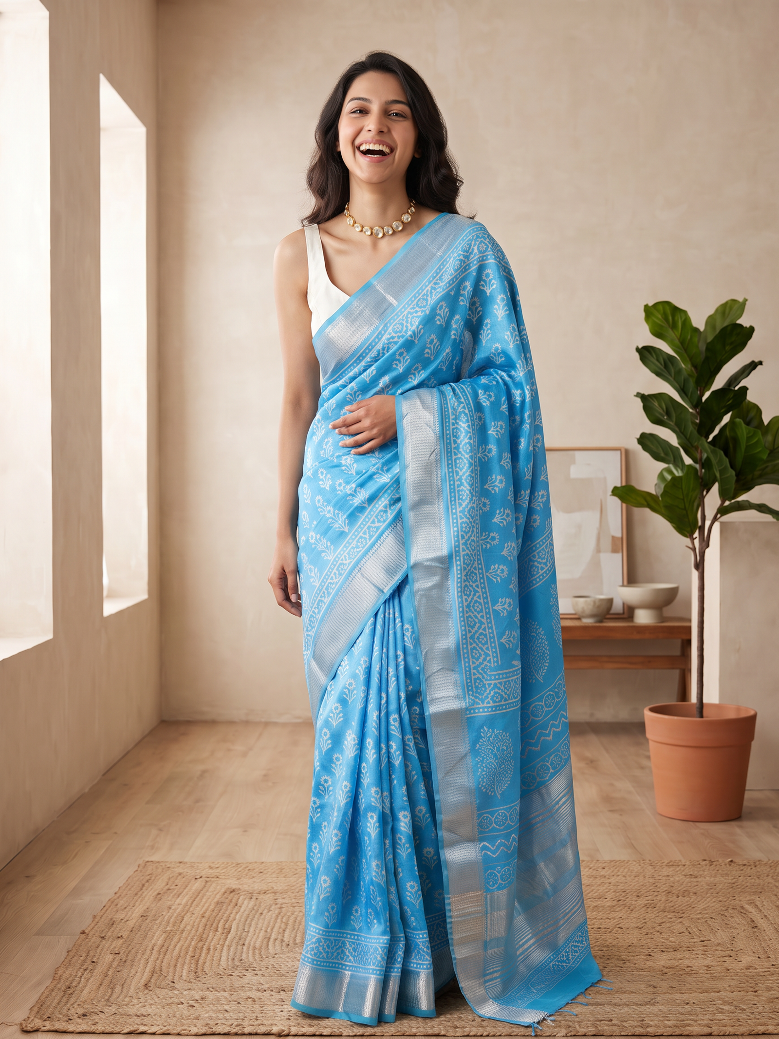 Eira Maheshwari Cotton Silk Saree