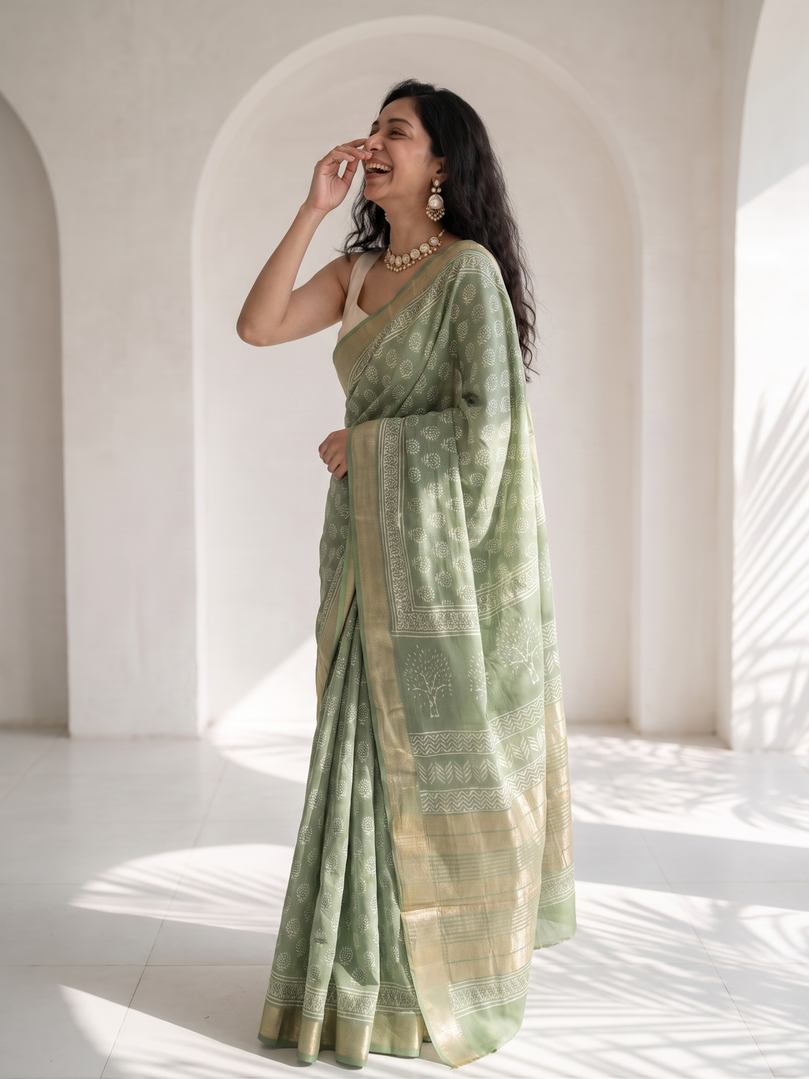 Aamra Maheshwari Cotton Silk Saree