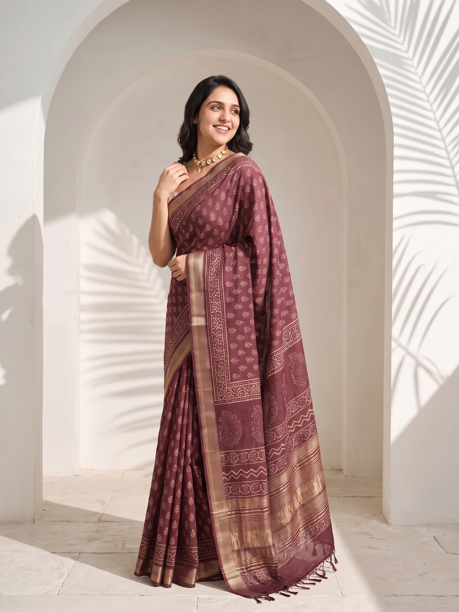 Ayana Maheshwari cotton Silk Saree