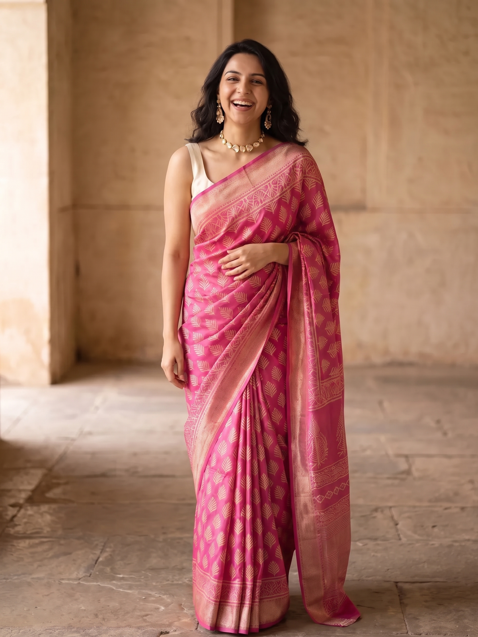 Ekavali Maheshwari Cotton Silk Saree