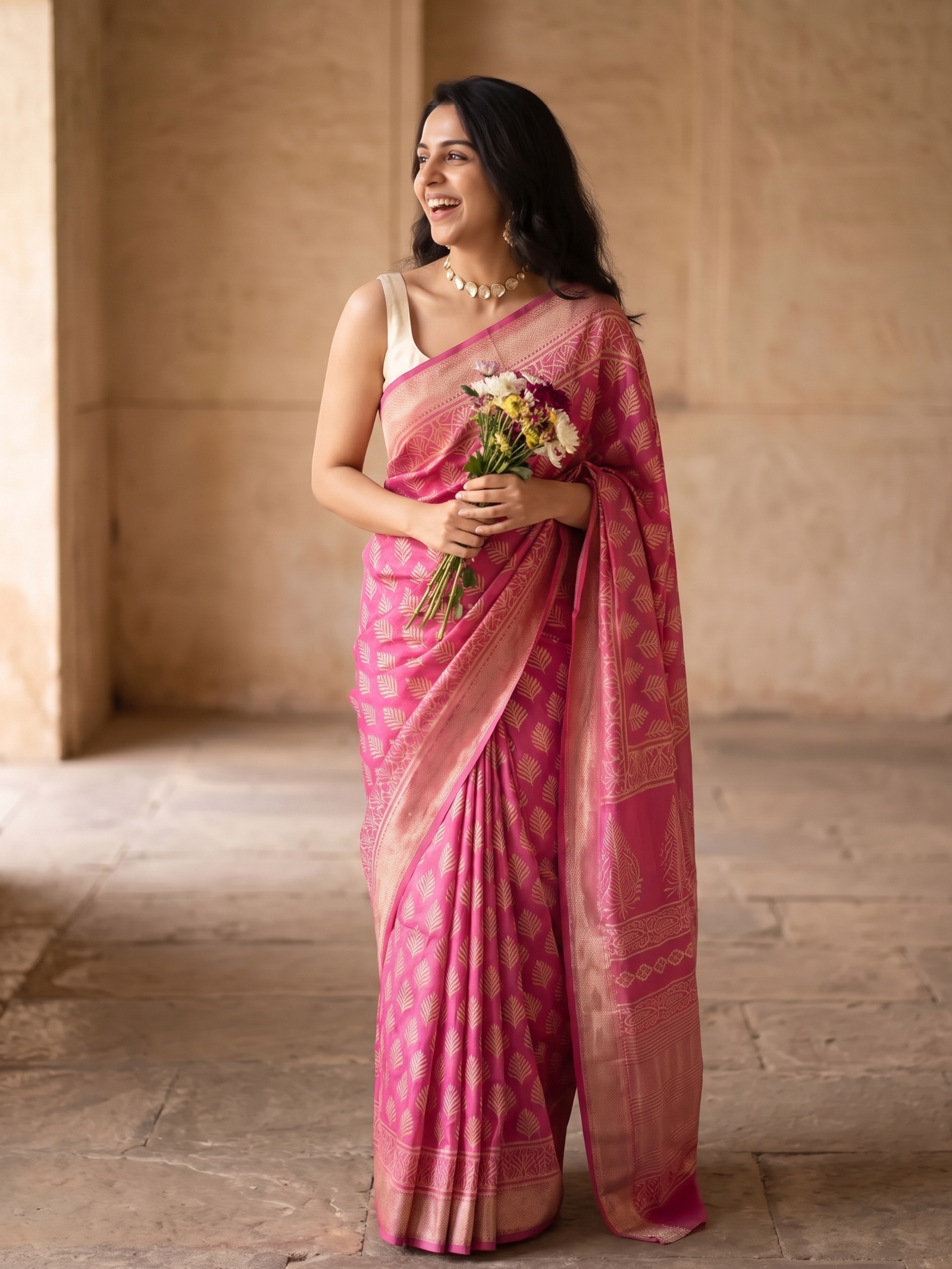 Ekavali Maheshwari Cotton Silk Saree