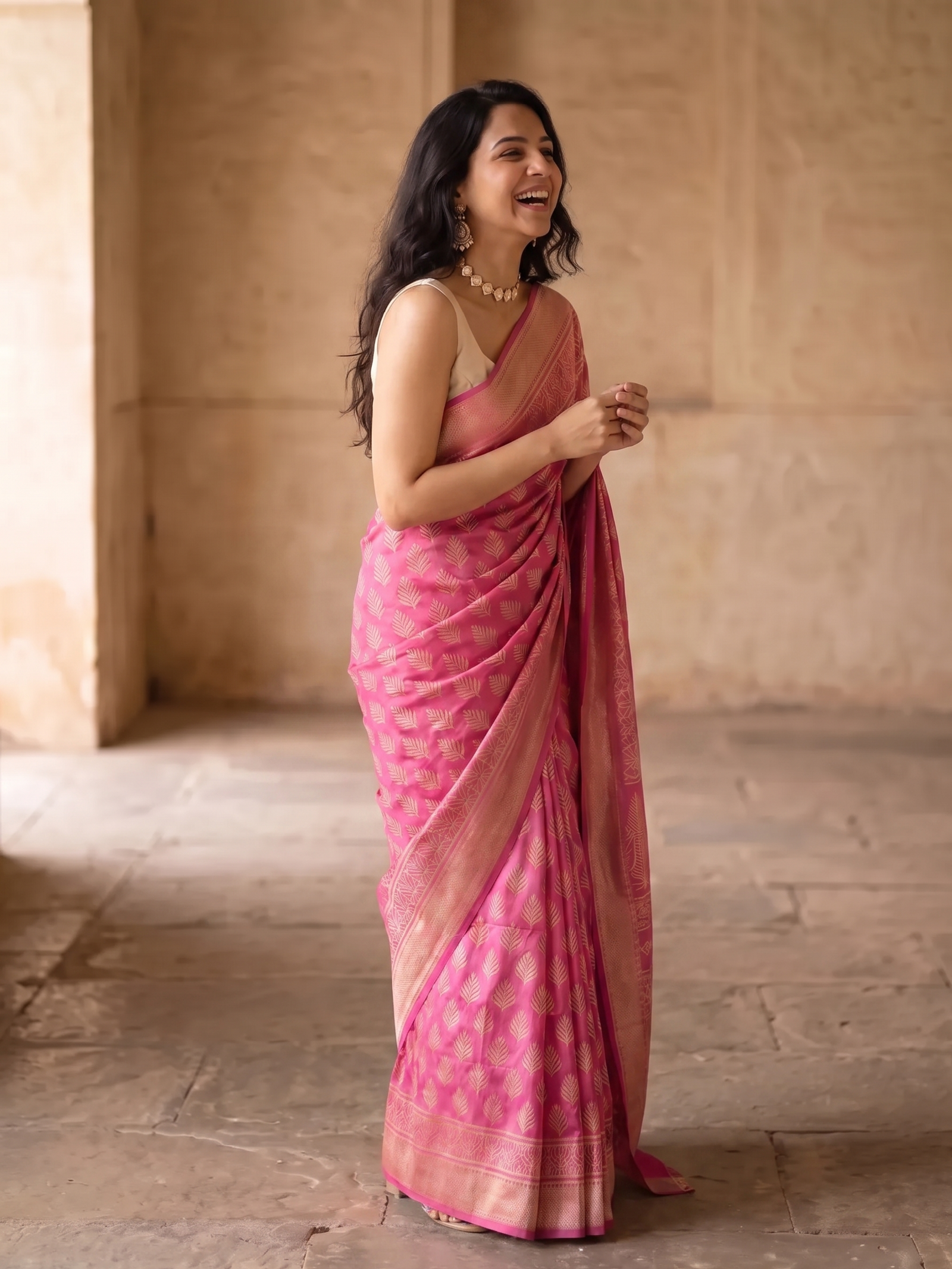 Ekavali Maheshwari Cotton Silk Saree