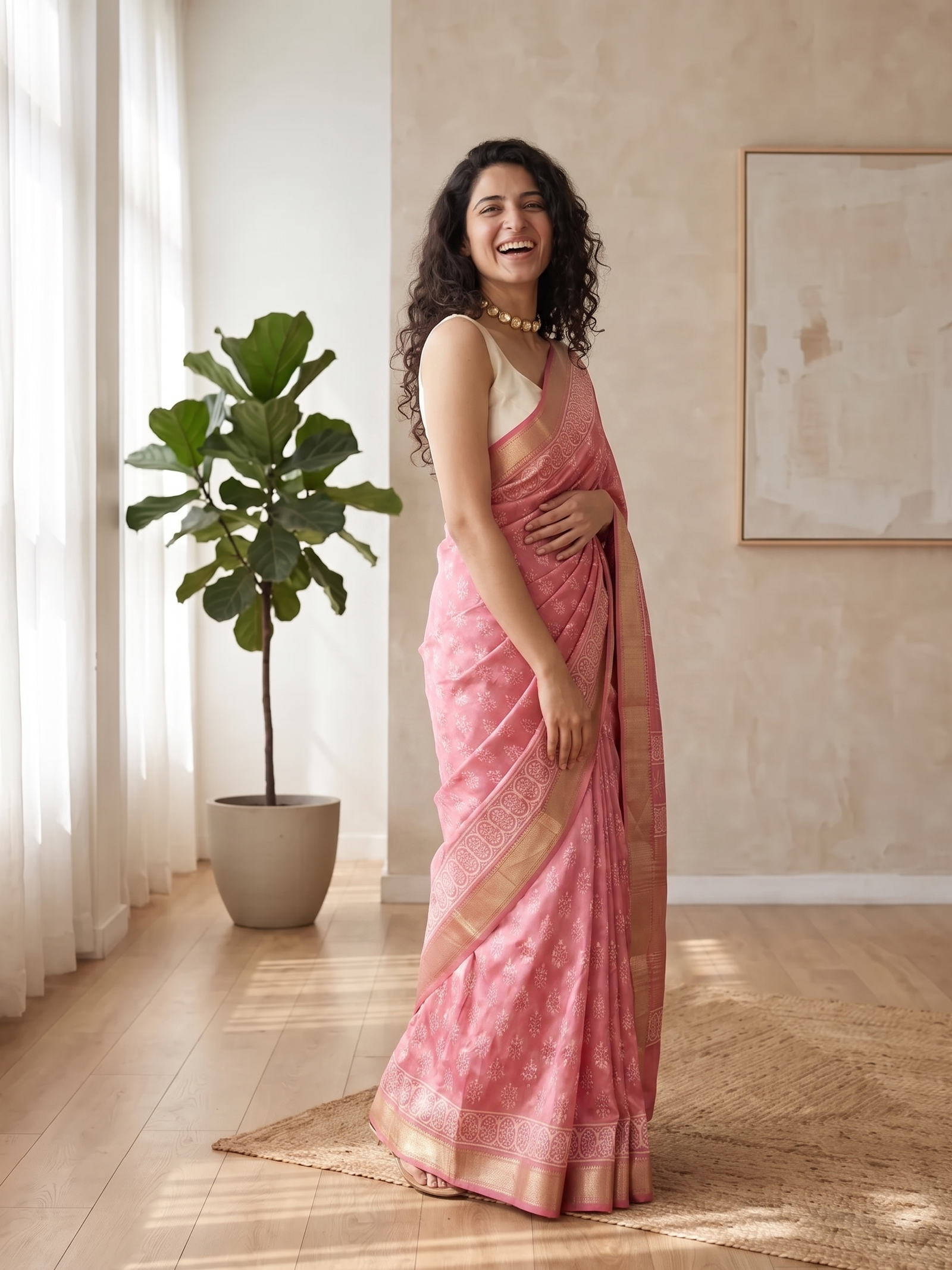 Chitrangada Maheshwari Cotton Silk Saree
