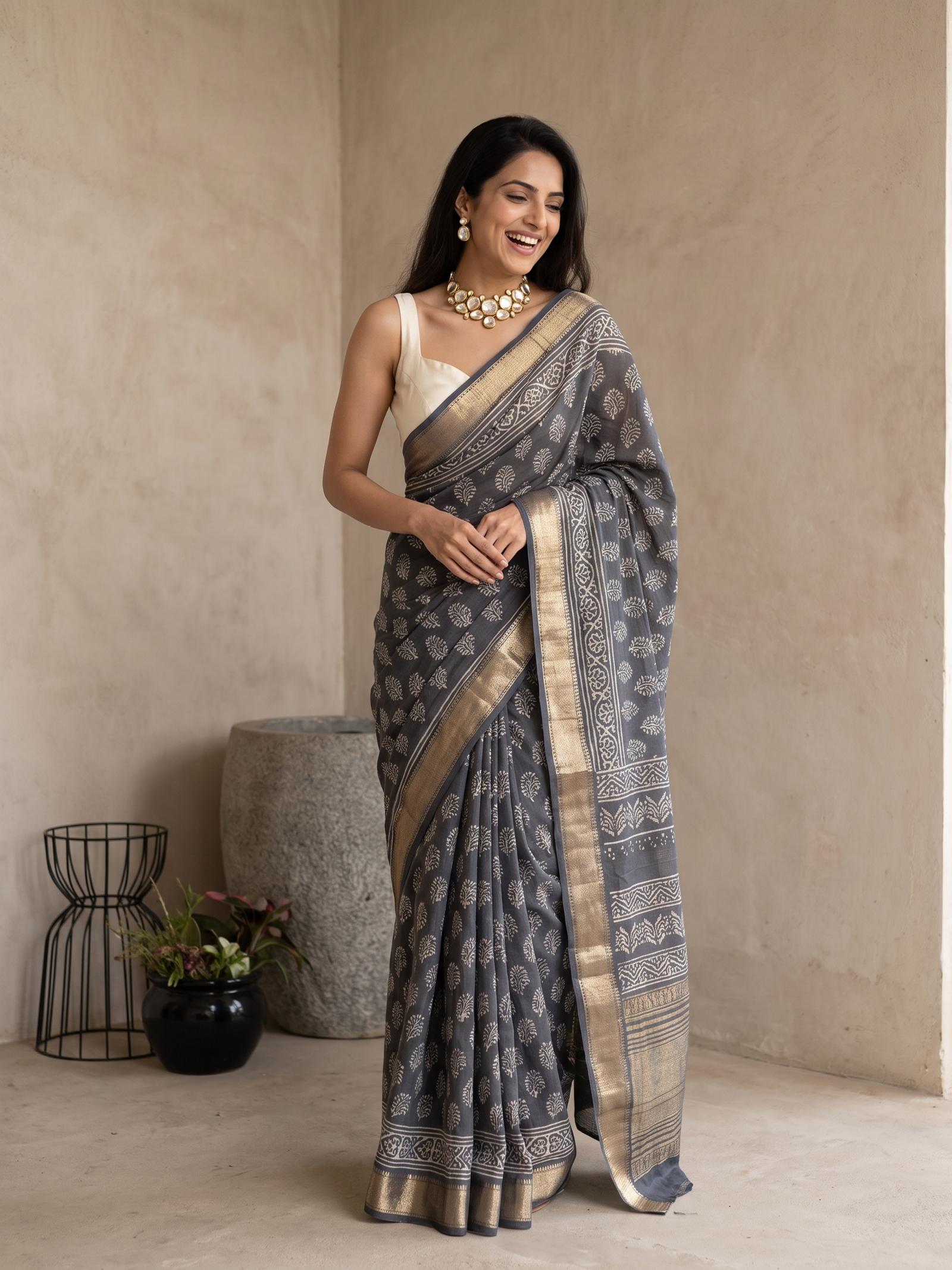 Alora Maheshwari Cotton Silk Saree