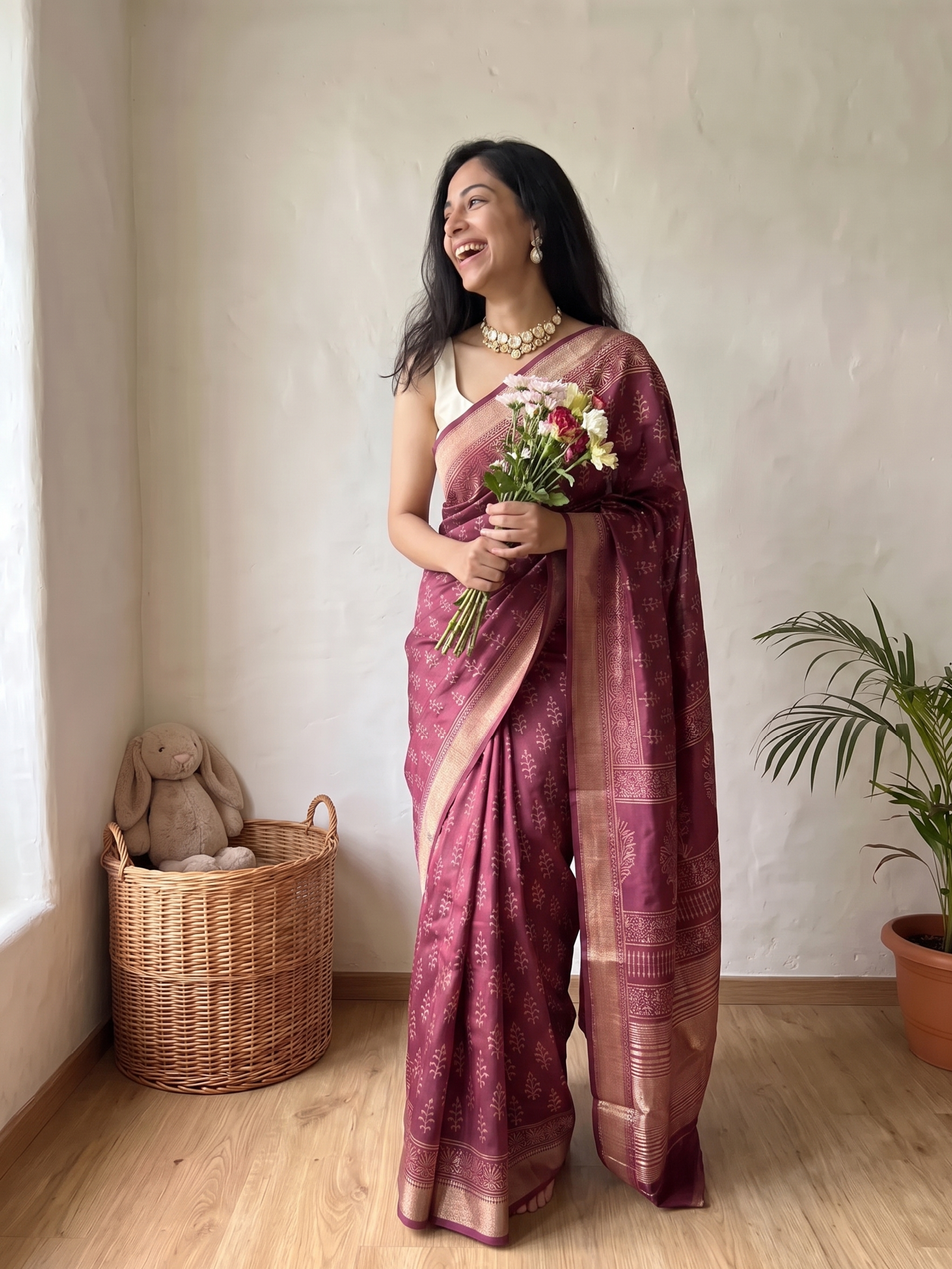 Rupalekha Maheshwari Cotton Silk Saree