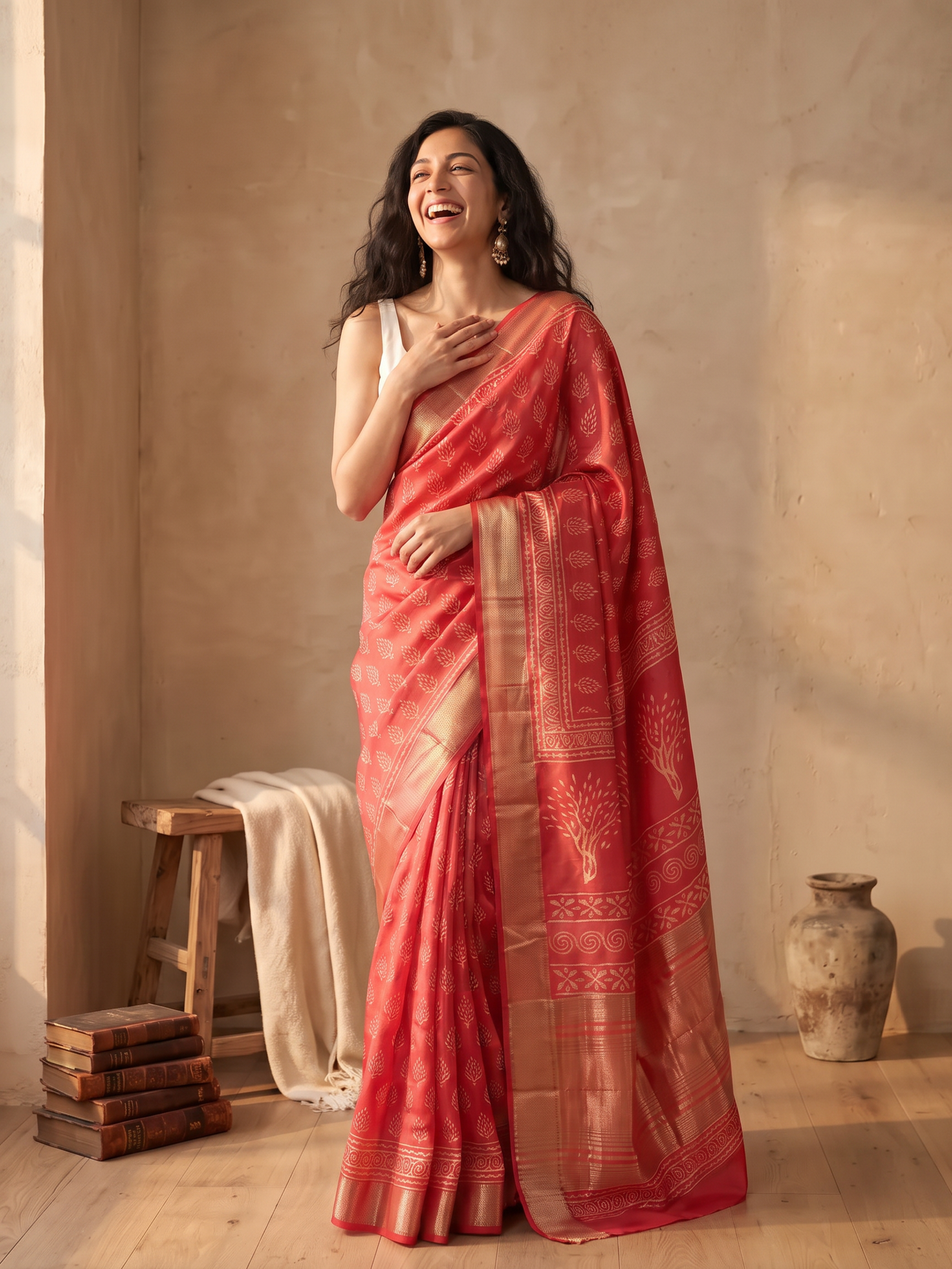 Kaaya Maheshwari Cotton Silk Saree