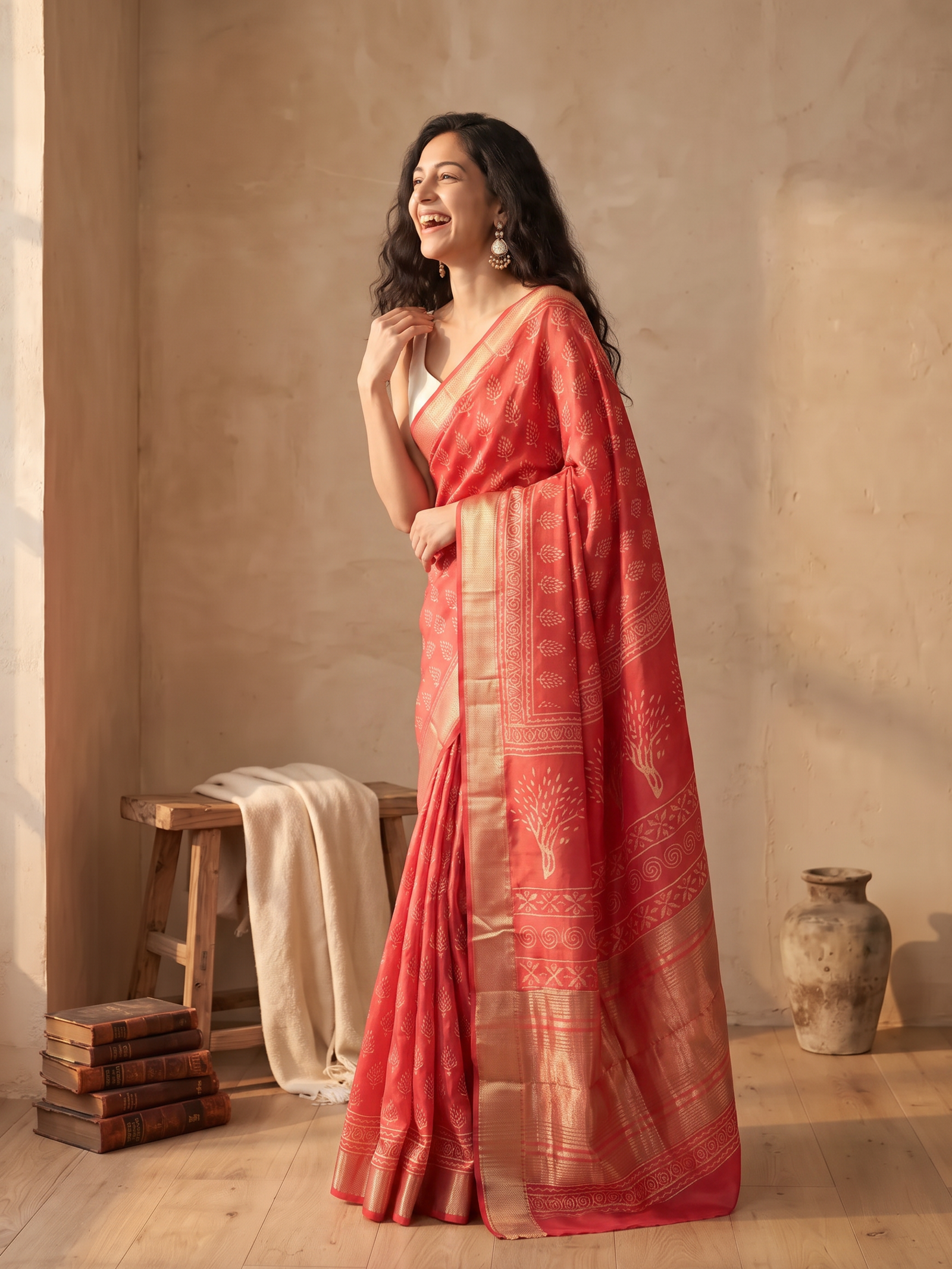 Kaaya Maheshwari Cotton Silk Saree