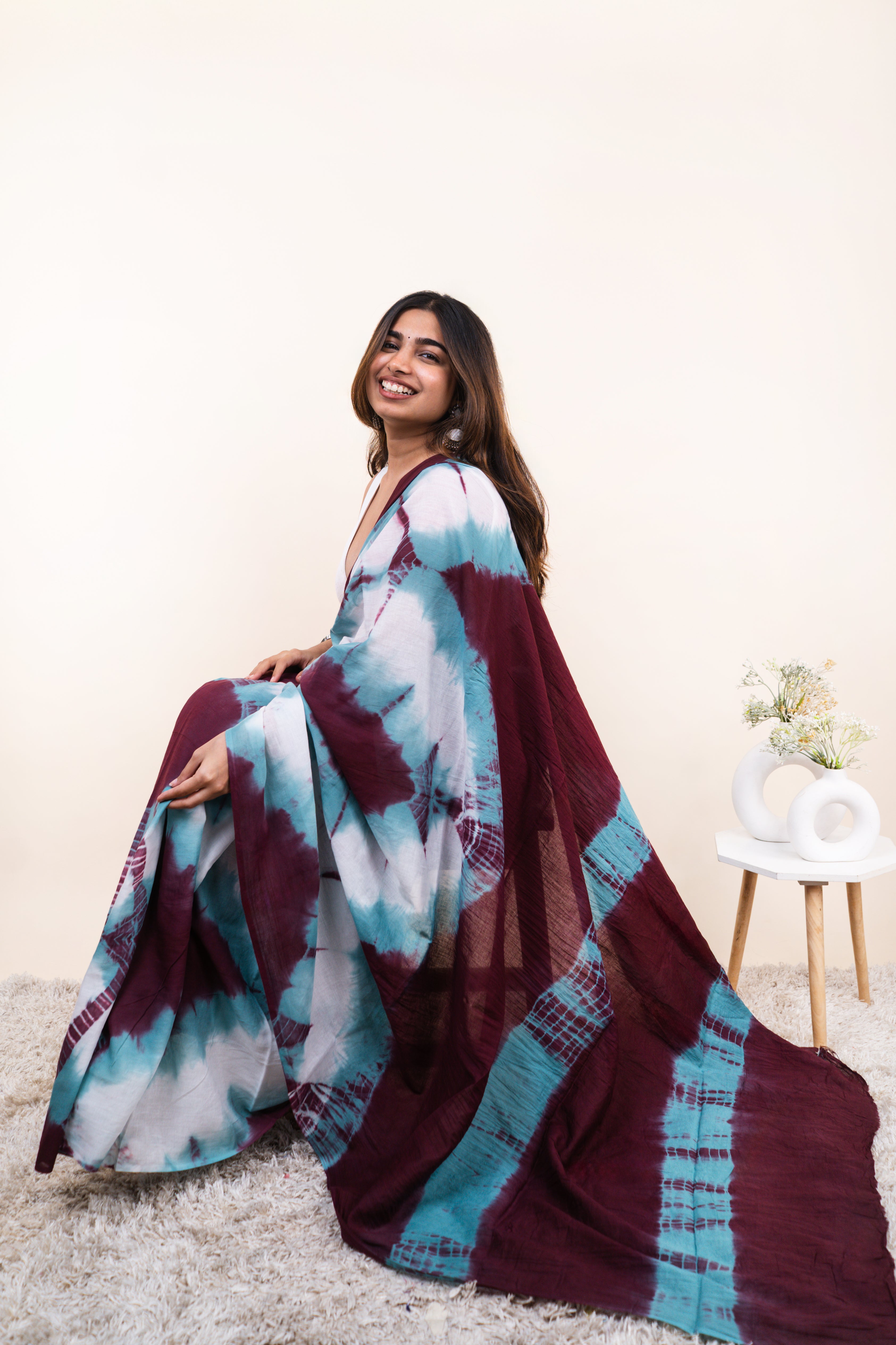 Fluid Mulmul Saree