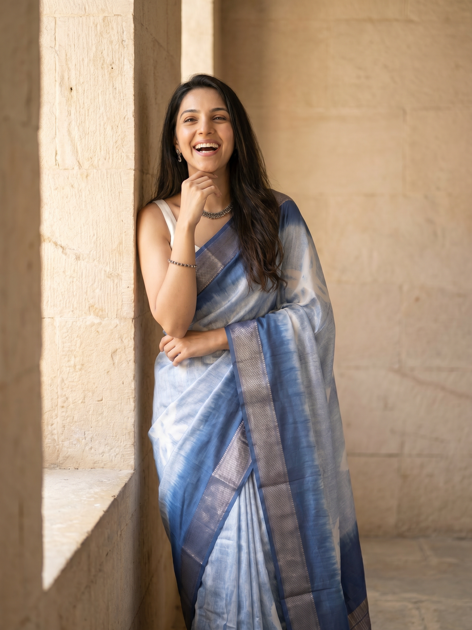 Chitralekha Cotton Silk Maheshwari Saree