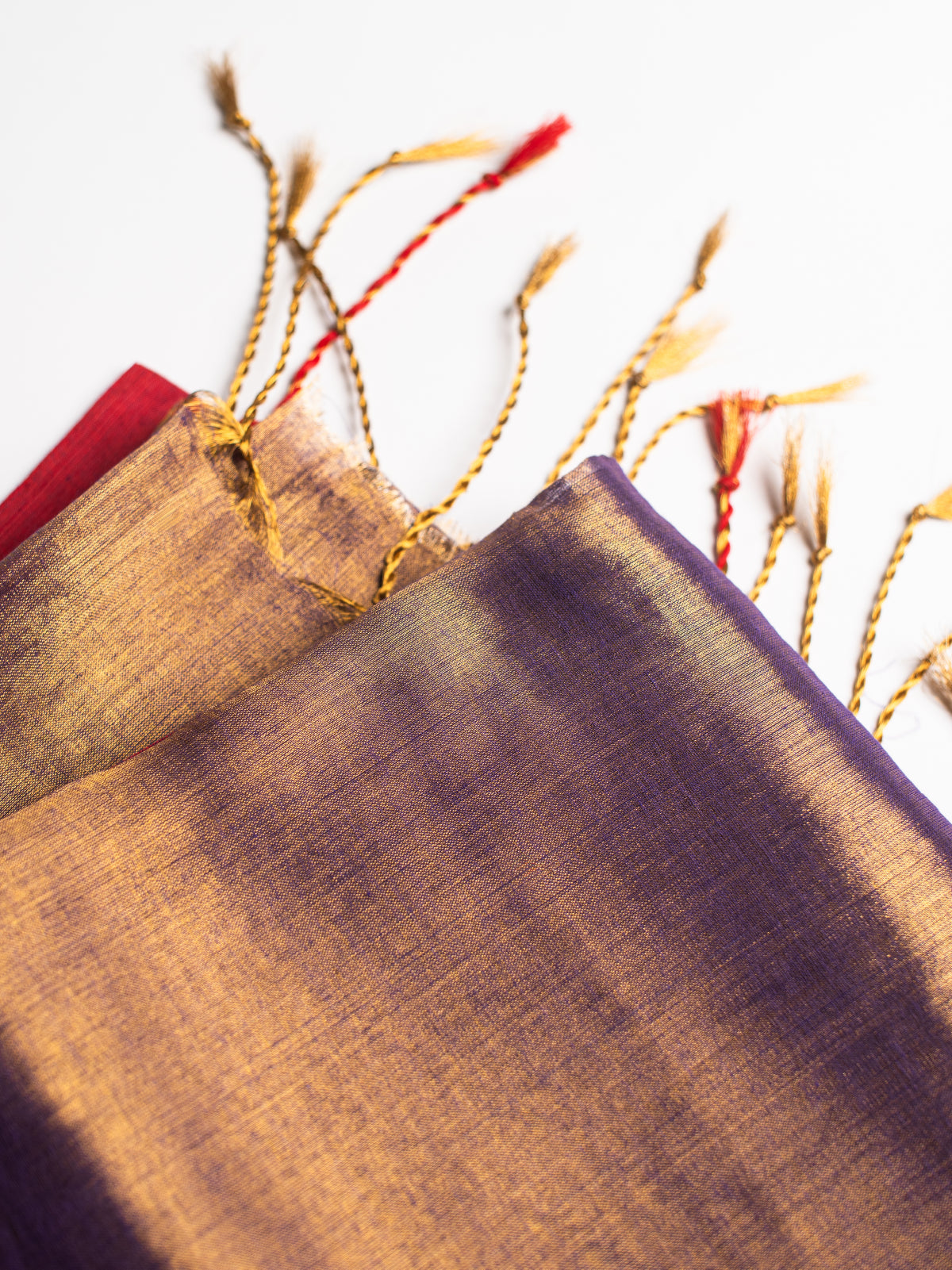 Mulberry Cotton Tissue Saree