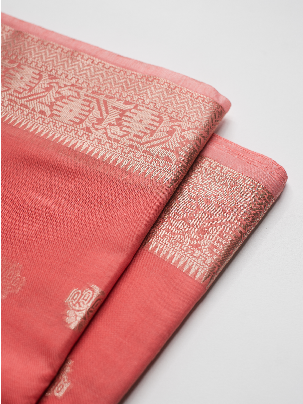 Meena Baag Banarasi Cotton Silk Saree