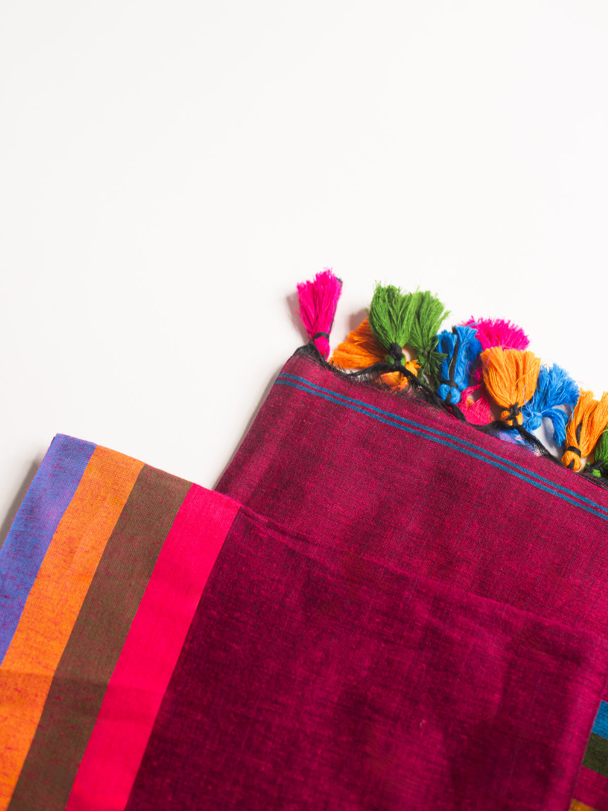 Moonlight in Pink Cotton Saree