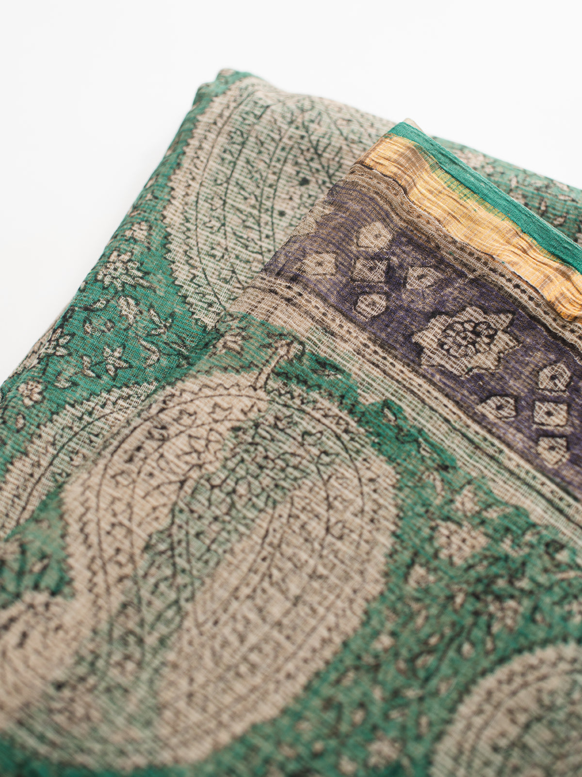 Hari Chandni Kota Cotton Saree