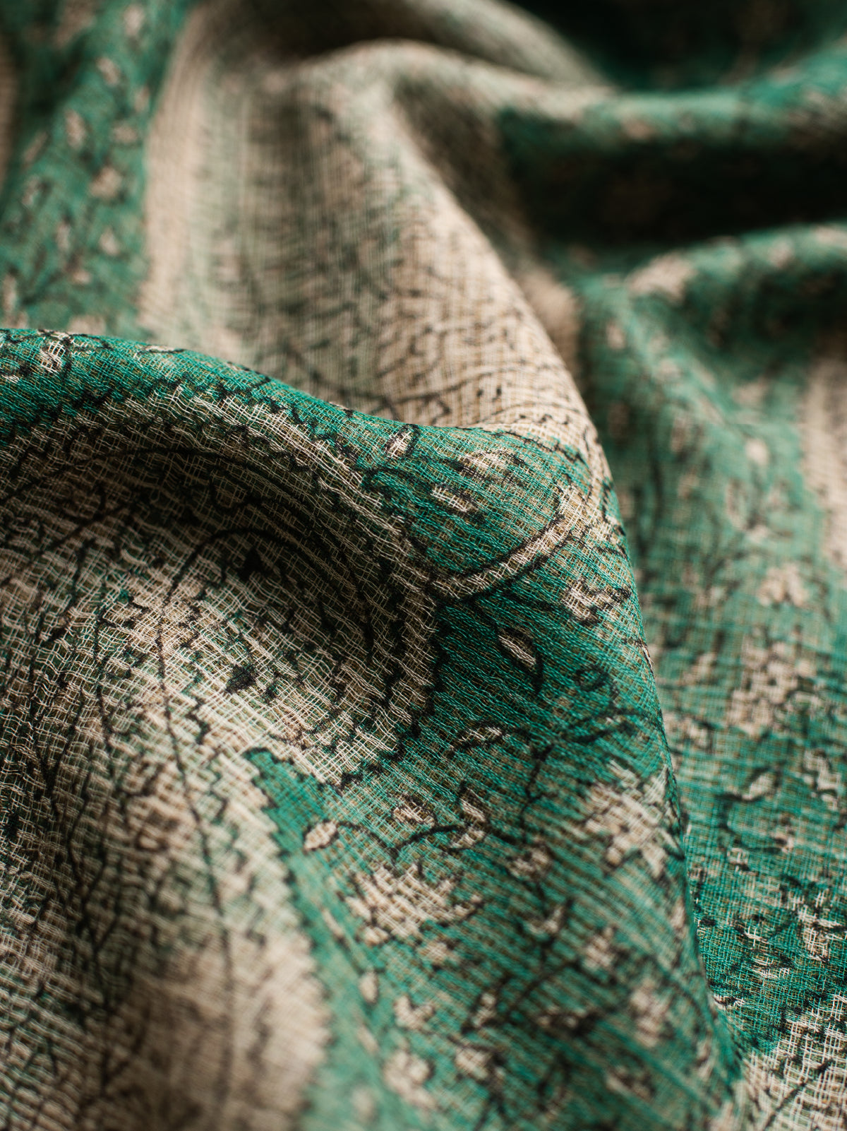 Hari Chandni Kota Cotton Saree