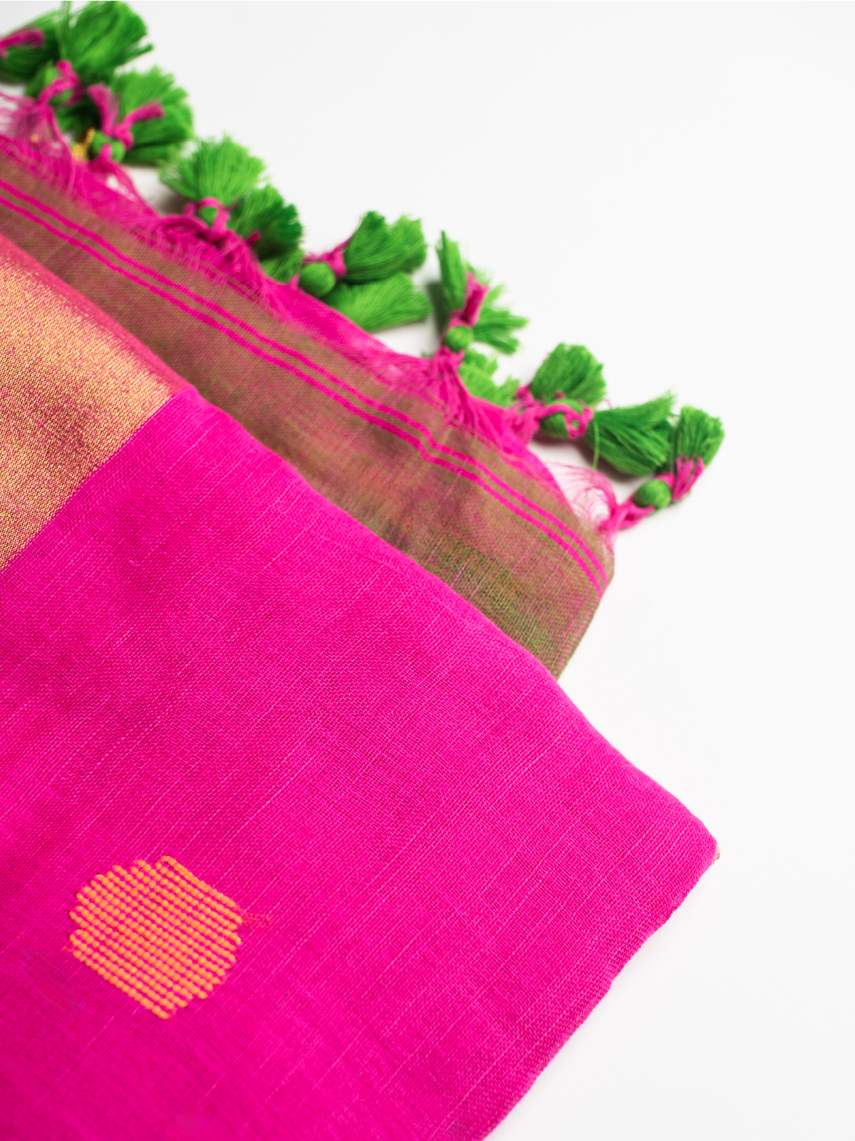 Bindi Bazaar Linen Saree