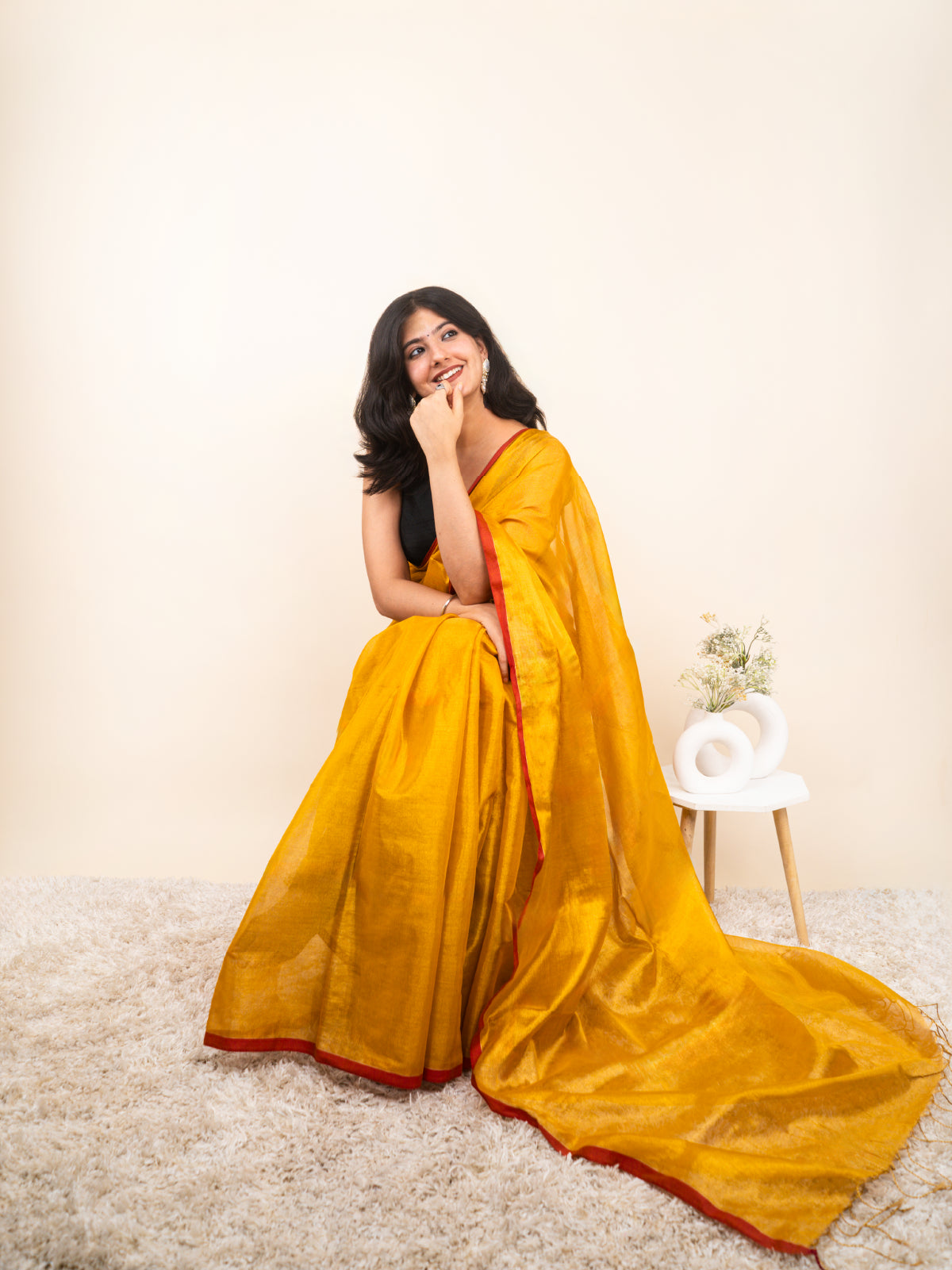 Amoni Cotton Tissue Saree