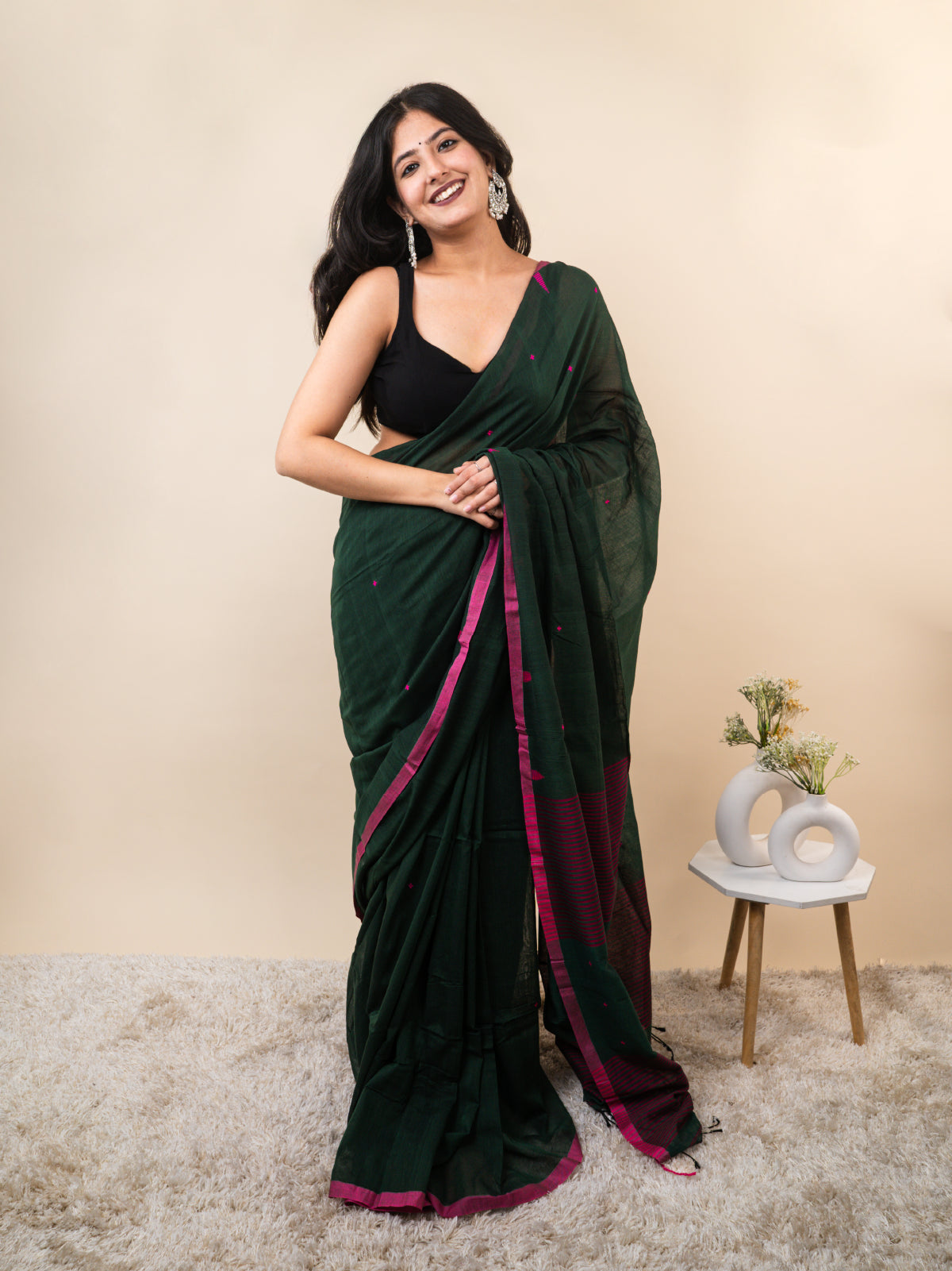 Paarijaat Cotton Saree