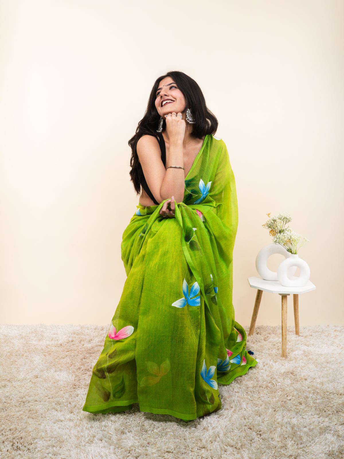 Aurora Aura Mulmul Saree