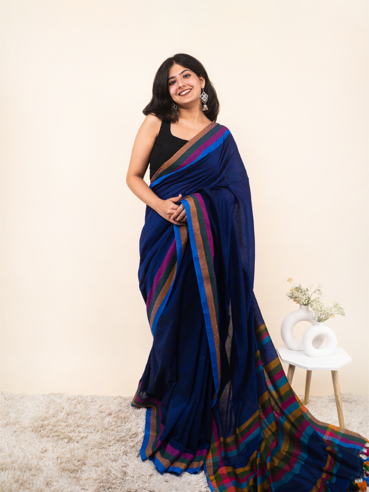 Blue Breeze Cotton Saree