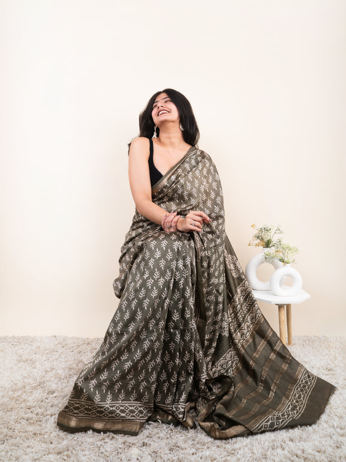 Regal Elegance Maheshwari Cotton Silk Saree