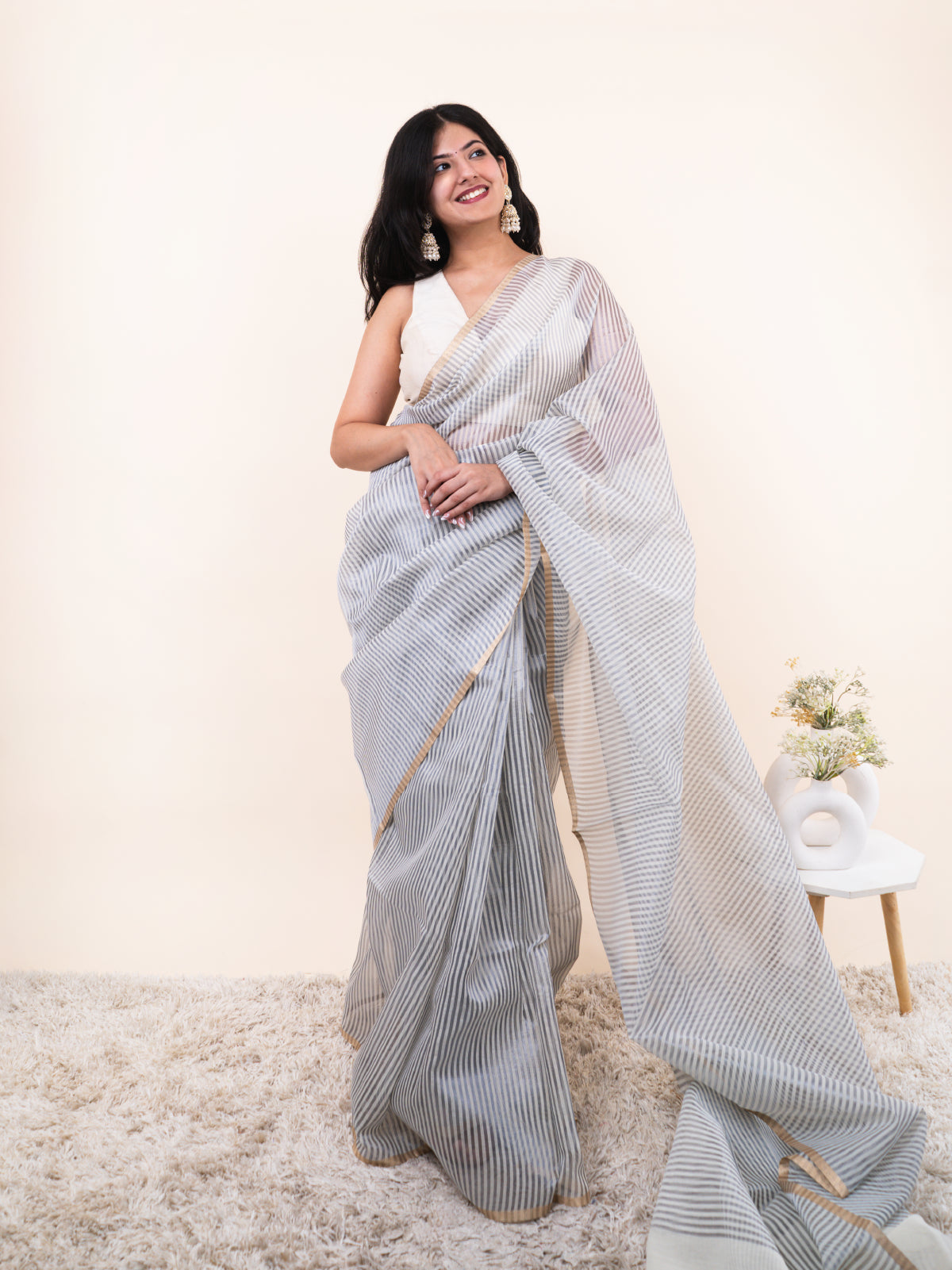 Sunkissed Sheer Organza Silk  Saree