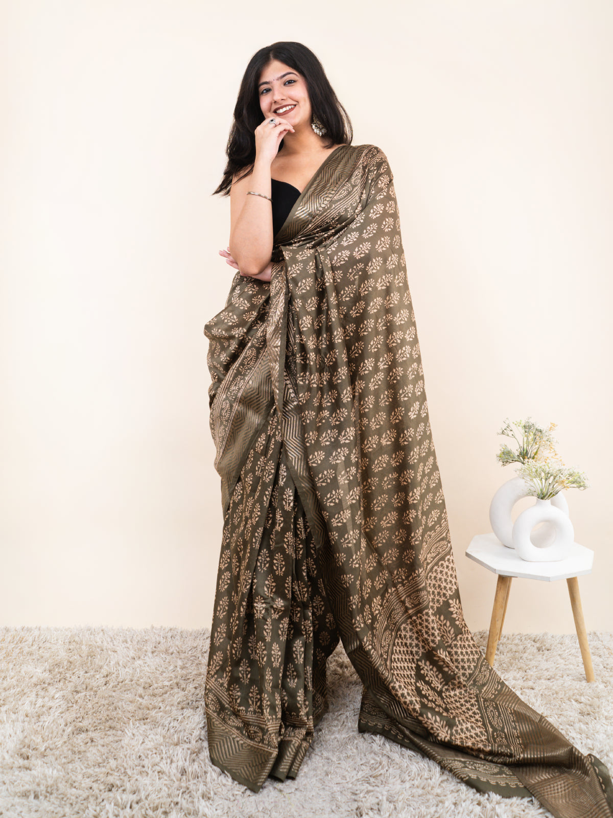 Meherangi Maheshwari Cotton Saree