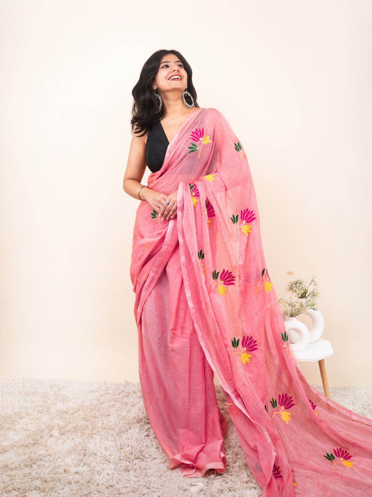 MograBlush Mulmul Saree