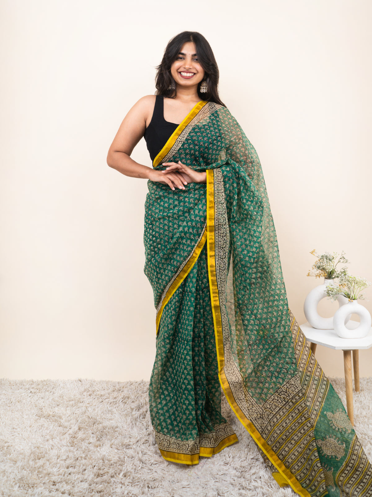 Royal Minimal Kota Cotton Saree