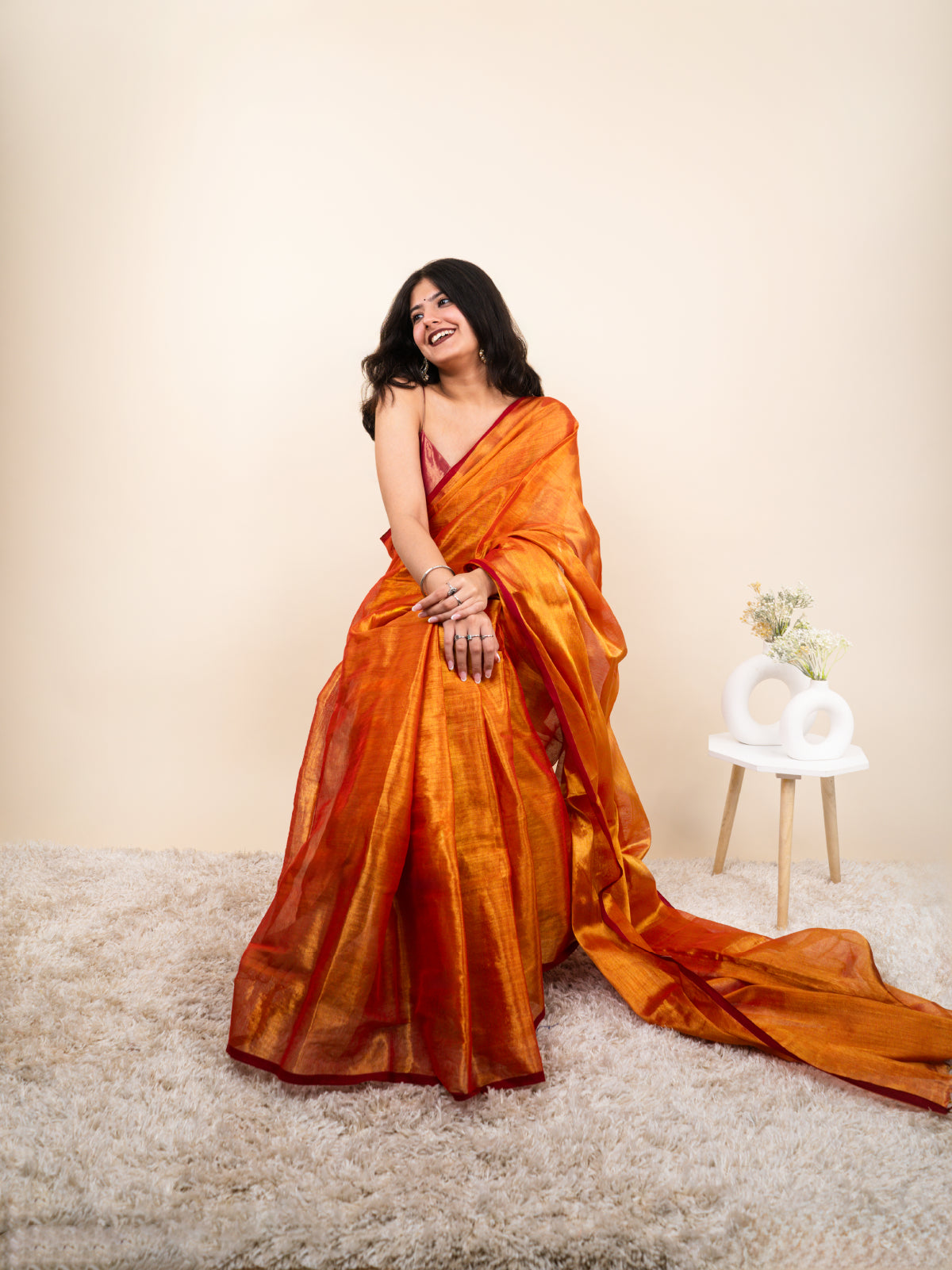 Ghyama Cotton Tissue Saree