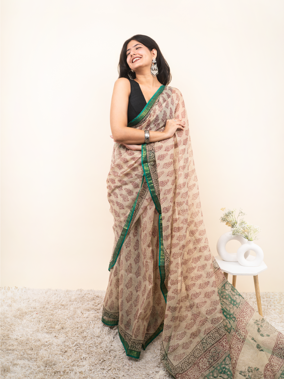 Panna Meena Kota Cotton Saree