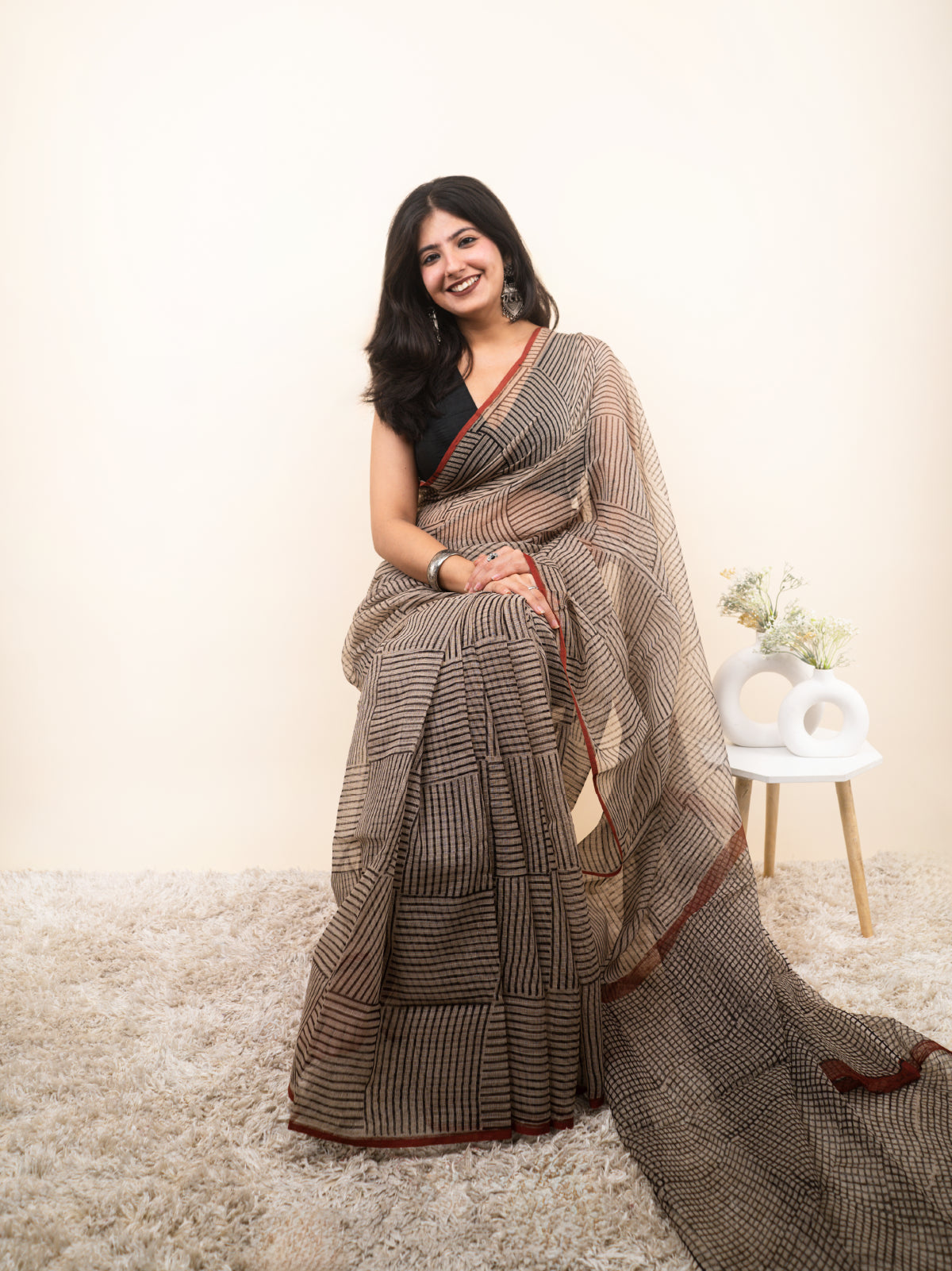 Nayi Chaukdi Kota Cotton Saree