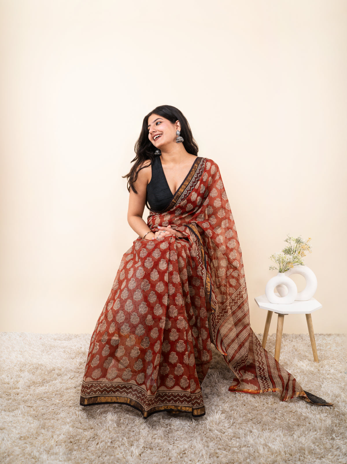 Kahaani Bunai Kota Cotton Saree