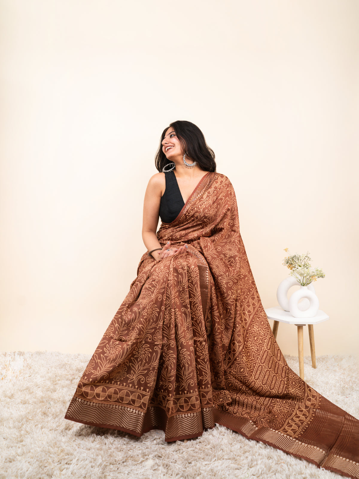 Raga Maheshwari Cotton Silk Saree