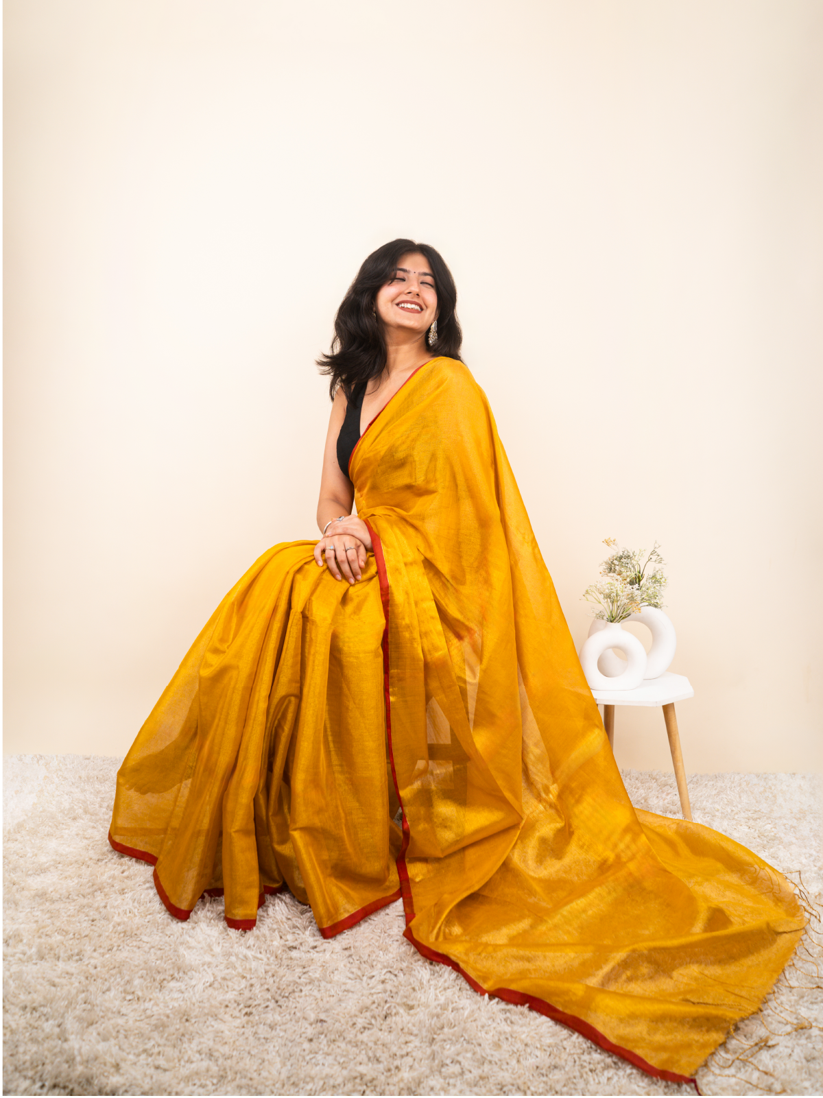 Amoni Cotton Tissue Saree