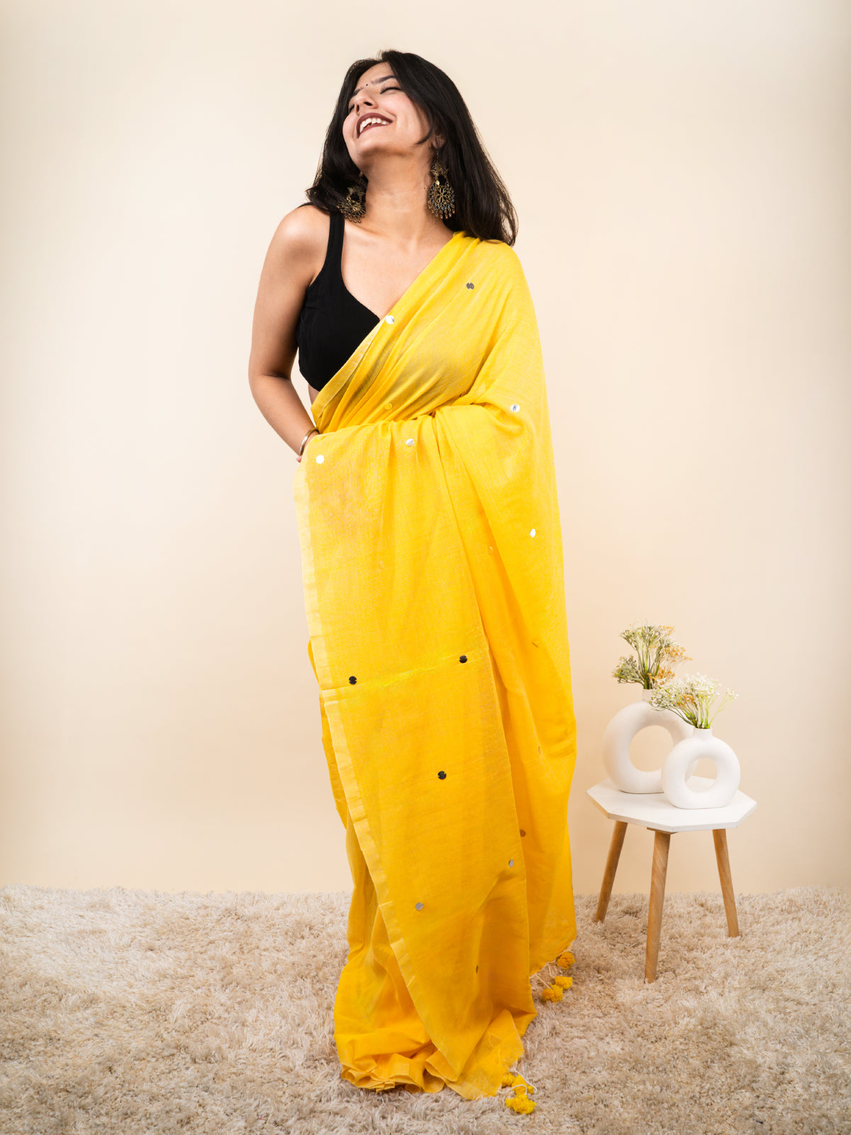 Sunflower Cotton Saree