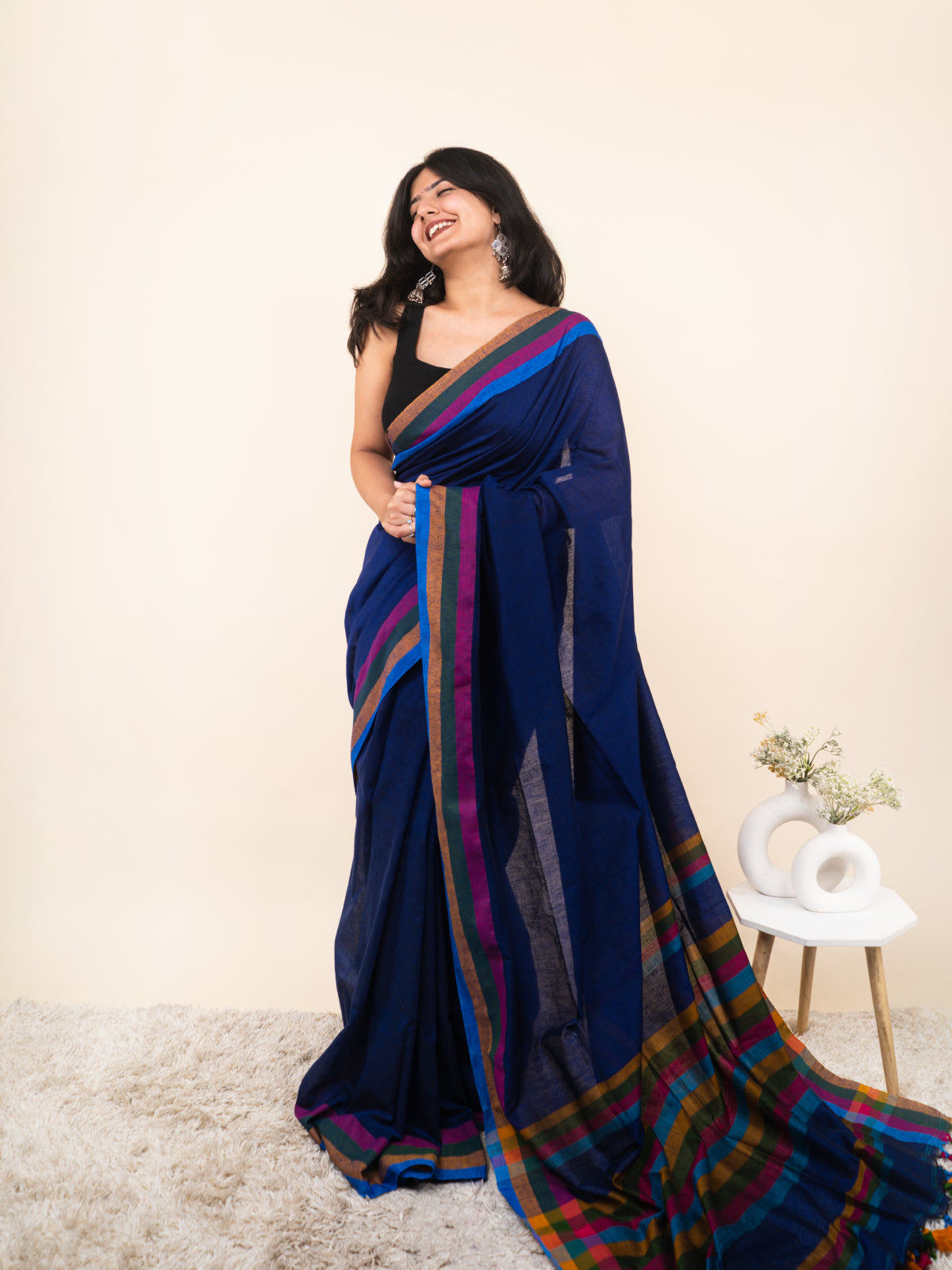 Blue Breeze Cotton Saree