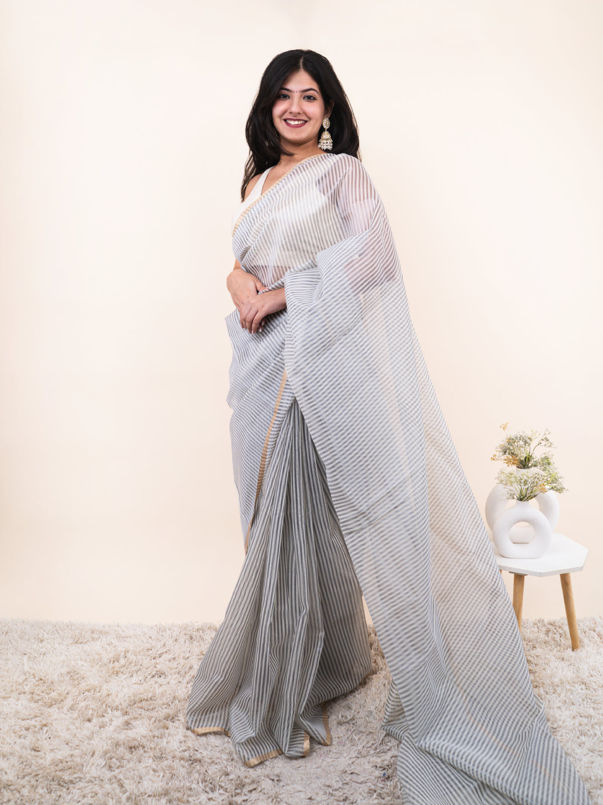 Sunkissed Sheer Organza Silk  Saree