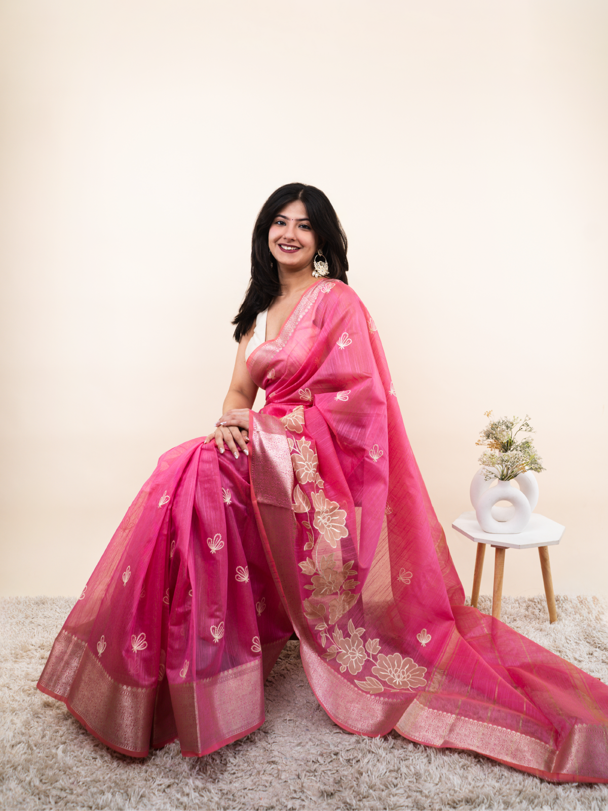 Panna Loom Silk Saree