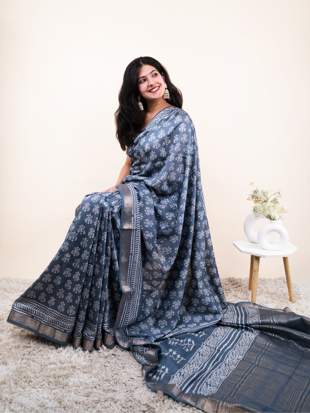 Tazeen Maheshwari Cotton Silk Saree