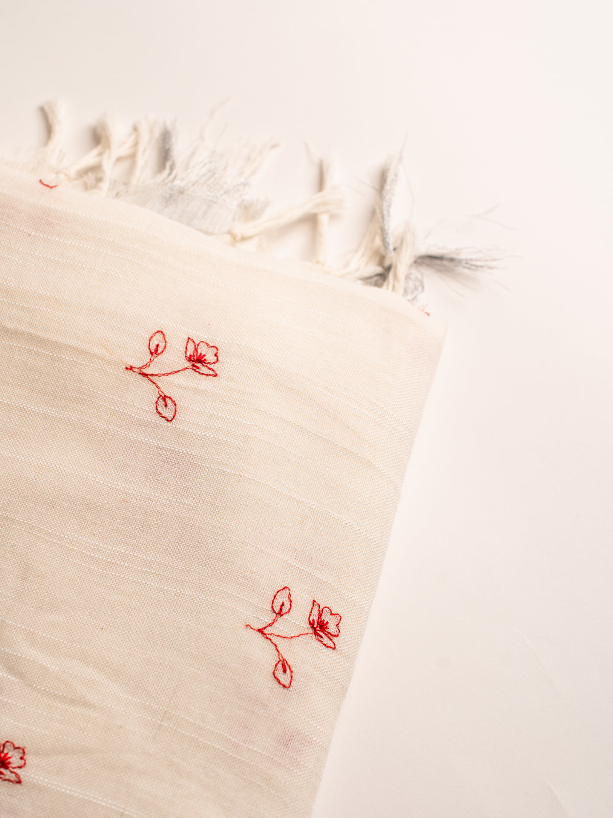 Chandani Red Zari Saree