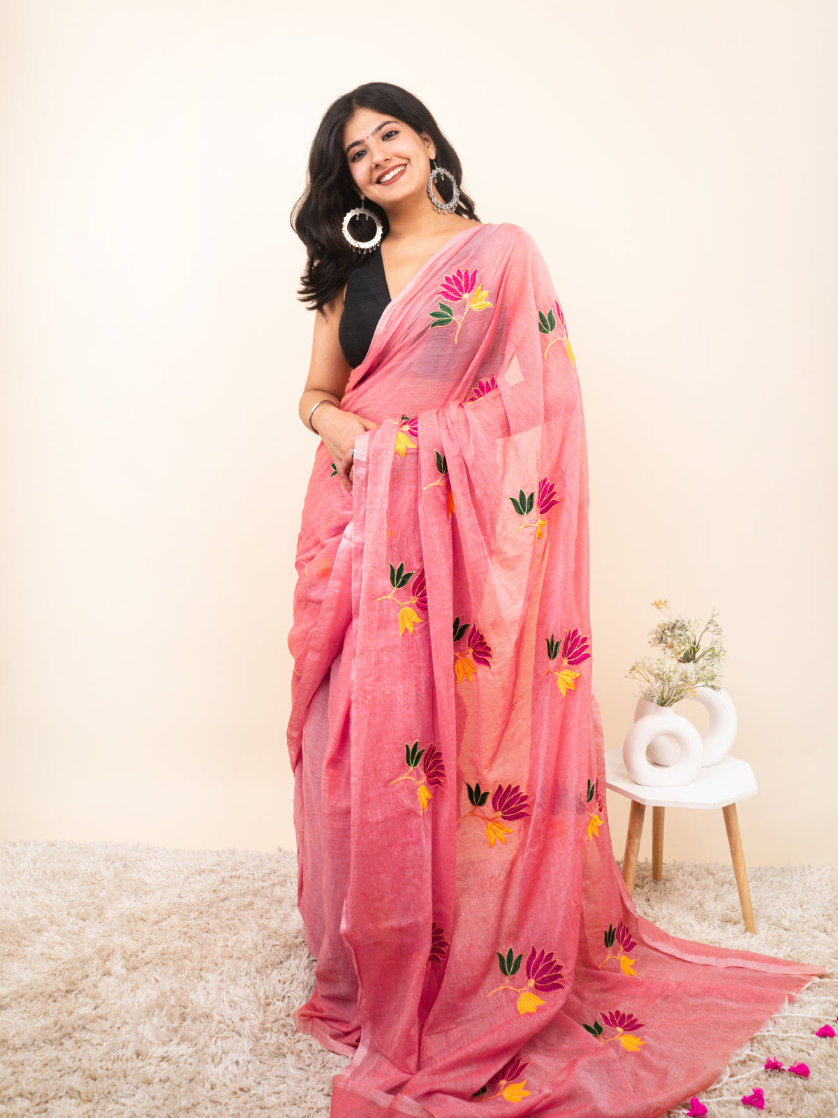 MograBlush Mulmul Saree