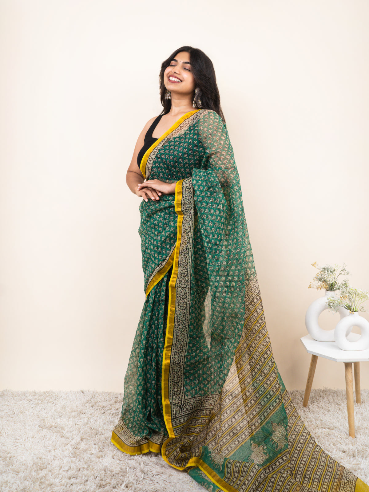 Royal Minimal Kota Cotton Saree