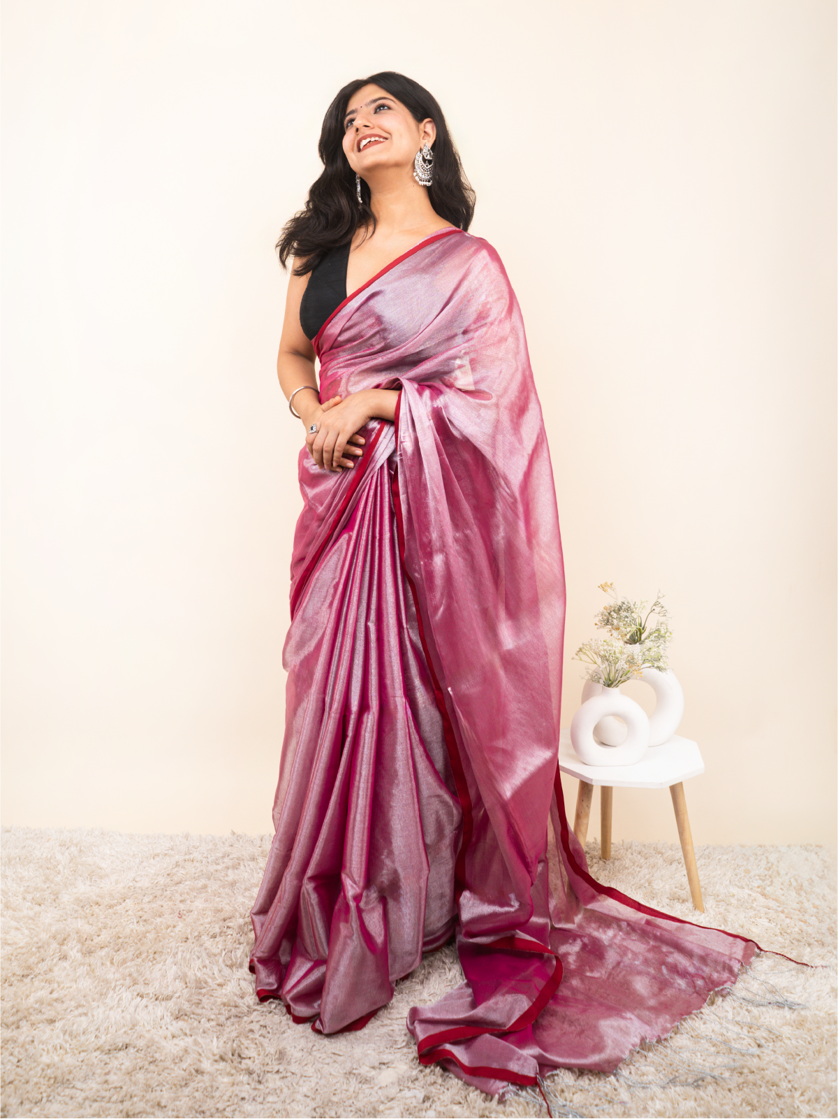 Aloki Cotton Tissue Saree