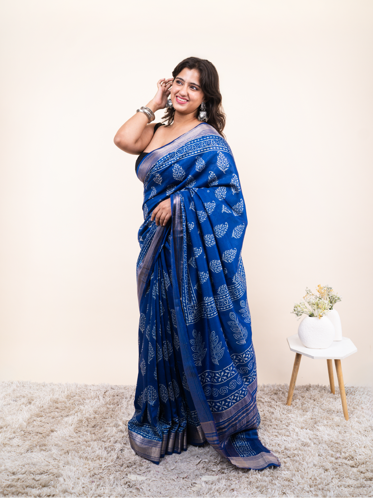 Charvi Maheshwari Cotton Silk Saree
