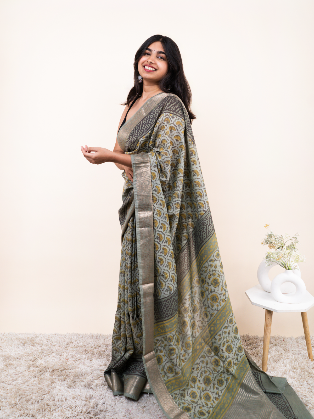 Kaya Maheshwari Cotton Silk Saree