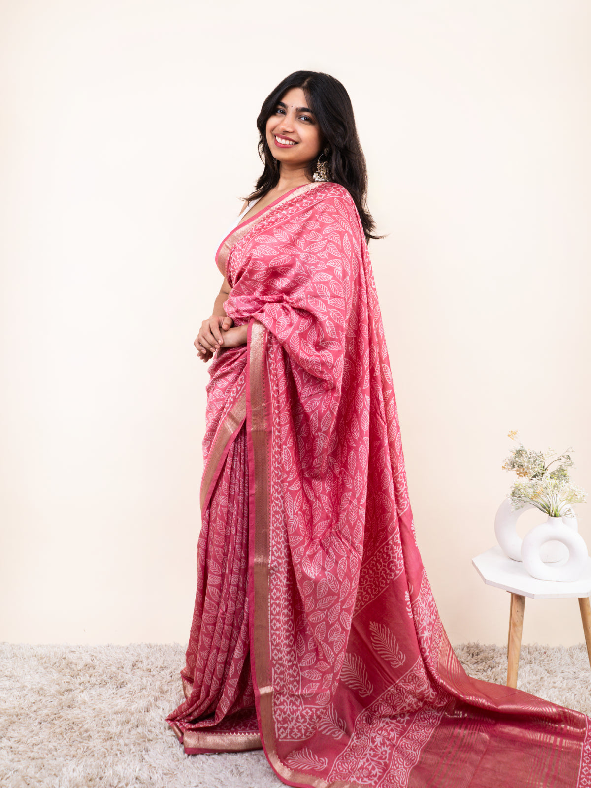 Husna Maheshwari Cotton Silk Saree