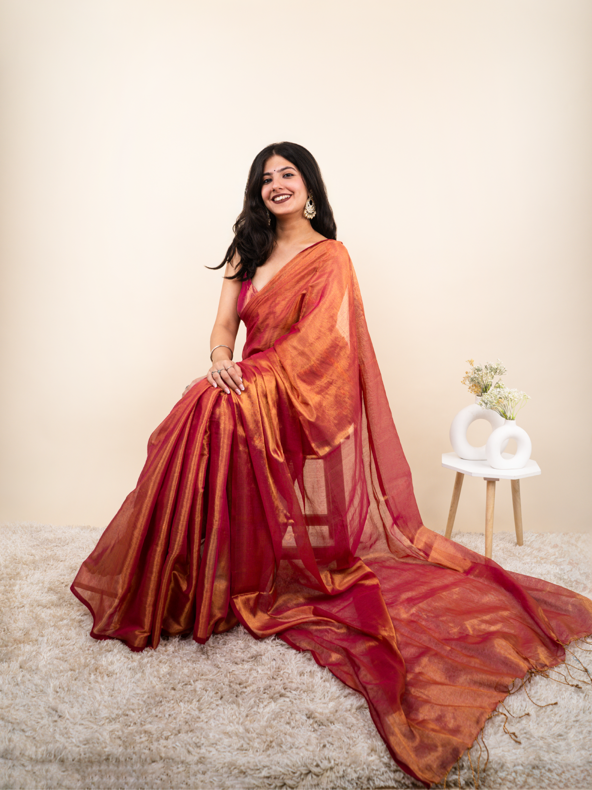 Bela Cotton Tissue Saree